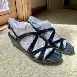 Cole Haan Black Wedge Sandal